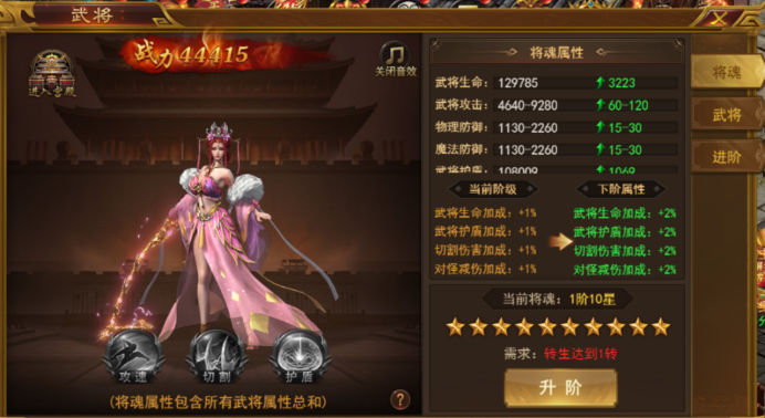 霸者天下武将界面